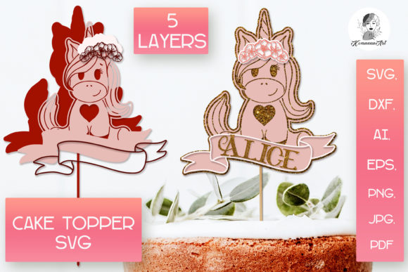 3D Layered Cake Topper SVG: Crafts & Graphics