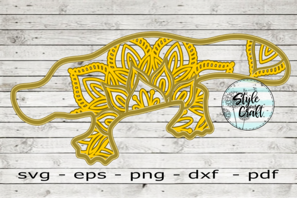 3D Platypus Mandala: A Unique 3D SVG for Shapes