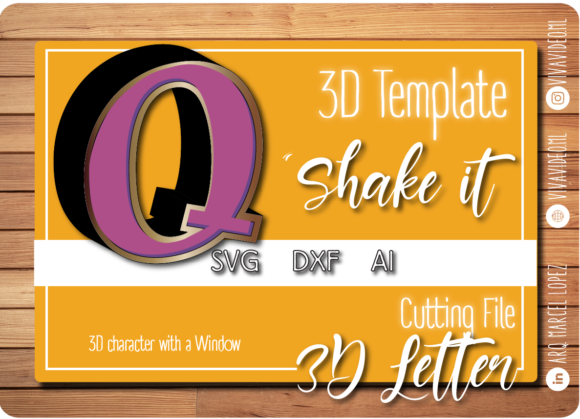 3D SVG Letter Q: A Crafter's Review for Shapes