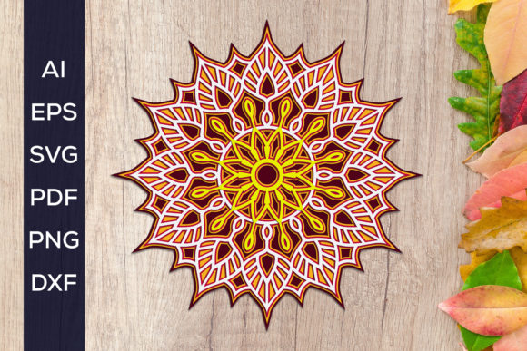 3D SVG Mandala Shapes for Modern Web Design