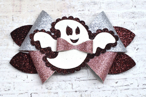 Ghost Bow Template: 3D SVG Shapes for Craft Sellers