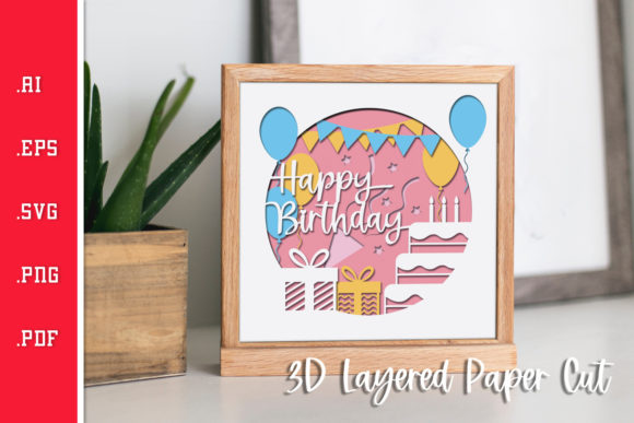 Happy Birthday SVG for Crafts & Graphics