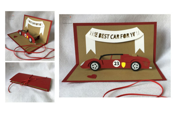 Red Car Pop Up: A Dynamic 3D SVG for Modern Shapes