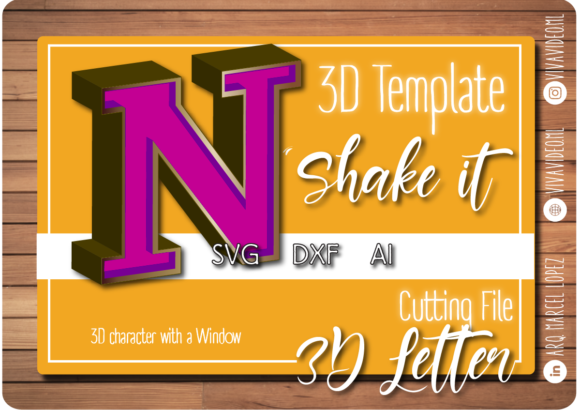 Review: 3D Letter with Window N for Embroidery Projects