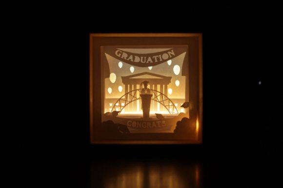 Review: 3D SVG Graduation Lightbox for Shadow Boxes