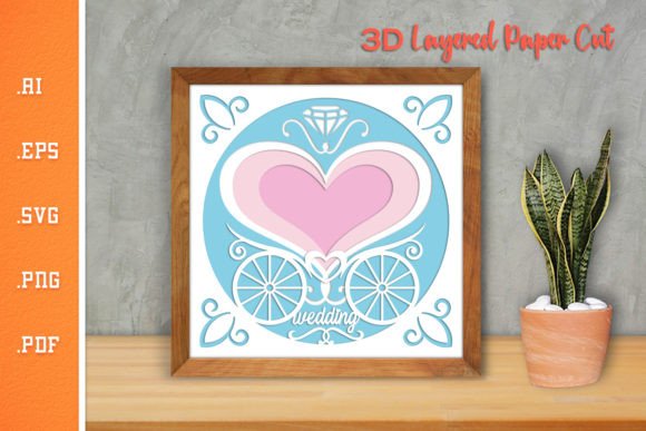 Reviewing the Wedding Couple Layered Paper Cut Design